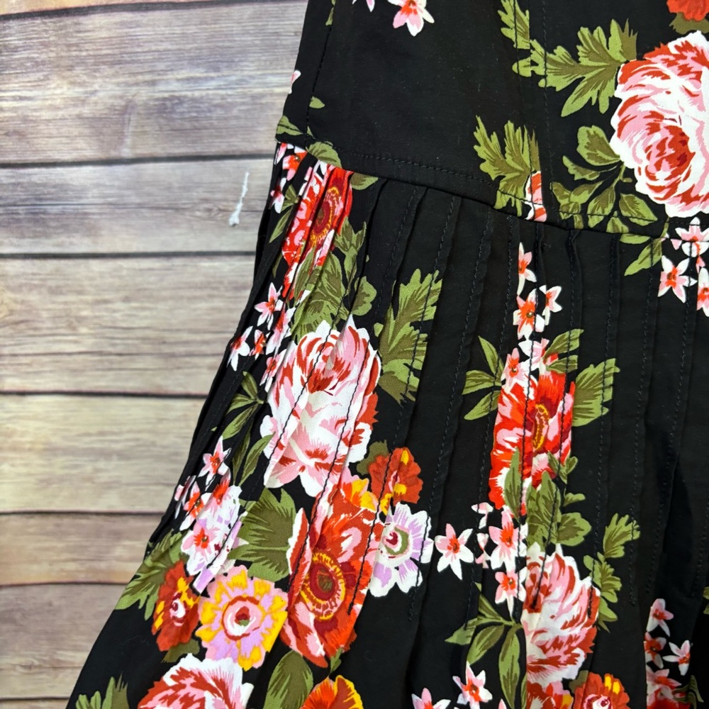 Maeve Strapless Flounce Floral Corset Mini Dress Size 16 - Picture 4 of 9